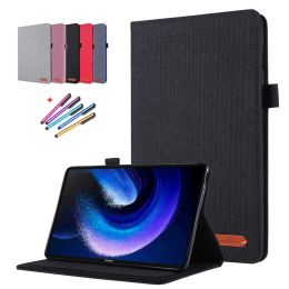 Case For Xiaomi Pad 6 Case Coque 11 inch Soft Fabric Flip Stand Tablet Cover For Xiaomi Mi Pad 6 Pro 2023 Case Funda Capa + Gift Pen