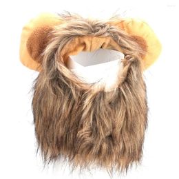 Dog Apparel Creative Cute Pet Cat Lion Wig Hat Costume Funny Dress Up