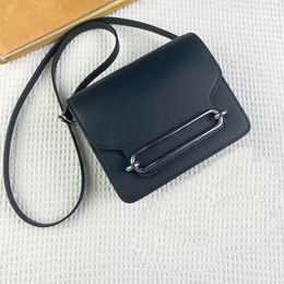 10A Mirror Quality Designer bag Retro genuine leather classic womens crossbody Bag luxury solid Colour pig nose shoulder purse Silver gold buckle mini makeup wallet