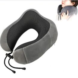 Massager U Shaped Memory Foam Neck Pillows Soft Travel Pillow Massage Neck Pillow Sleeping Aeroplane Pillow Cervical Healthcare Bedding