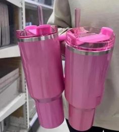 Tumblers Ship From USA 1Pc Holiday Red Spring Blue Winter Pink H2.0 40Oz Mugs Cosmo Pink Parade Car Cups Target Flamingo Valentine Day Gift Water Bottles Gg0430