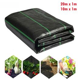 10M20M PE Agricultural Anti Grass Cloth Farm-oriented Weed Barrier Mat Plastic Mulch Thicker Orchard Garden Weed Control Fabric 240425