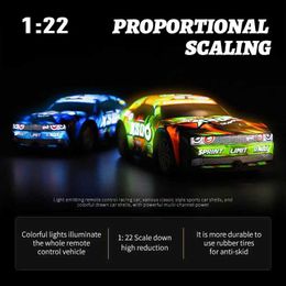 Electric/RC Car Luminous Toy Car 1 22 Mini RC Car RC Track Simulation Car Electric Remote Control Model Car RTR Adult and Children Toy GiftsL2404