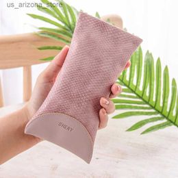 Sunglasses Cases Korean version fresh and elegant eyeglass case womens retro fashion bag mens portable sunglasses storage Q240426