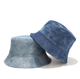 classic jeans material bucket hat cotton fisherman hat feminino outdoor sunscreen cap hunting chapeau7368124