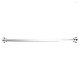 Shower Curtains Adjustable Curtain Rod Rods Spring Tension Extendable Rail Bar Clothes