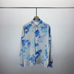 Fashion Hawaii Floral Letter Print Beach Shirts Men's Designer Silk Bowling Shirt Casual Shirts Men Summer Short Sleeve Loose Dress Shirt S-XXL #A3