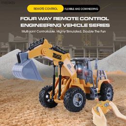 Electric/RC Car 1 30 RC engineering vehicle excavator dump truck remote control engineering vehicle bulldozer toyL2404