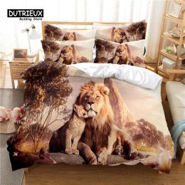 sets Deep Lion Duvet Cover Set, Fashion Bedding Set, Soft Comfortable Breathable Duvet Cover, For Bedroom Guest Room Decor