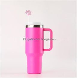 Drinkware Handle St Topper Drinking Er Cup Accessories Sile Tips Reusable Dust-Proof For Walking Cam Drop Delivery Home Garden Kitchen Otsnr