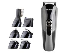 Kemei KM600 6 in 1 Waterproof Electric Hair Clipper Nose Beard Trimmer Shaver7469112