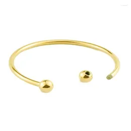 Bangle Stainless Steel Starter Charms Bracelet DIY Fit Beads Gold Plated Designer Jewellery For Women Girl