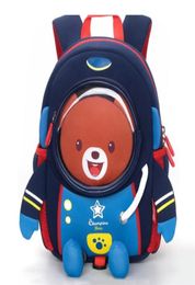 Antilost 3D Cartoon Space Robot Children School Bag Toddler Kids Waterproof School Backpack for Girl Boys 2 8 Years Old LJ2012253815598