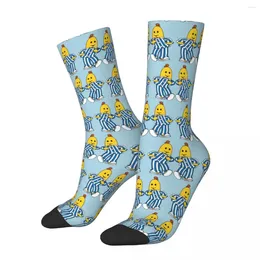 Men's Socks Bananas In Pyjamas Friend Harajuku Super Soft Stockings All Season Long Accessories For Unisex Birthday Present