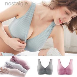 DZ50 Maternity Intimates Cotton Maternity Nursing Bras Pregnant Breastfeeding Pregnancy Women Underwear Breast Feeding Bra Soutien Gorge Allaitement d240426