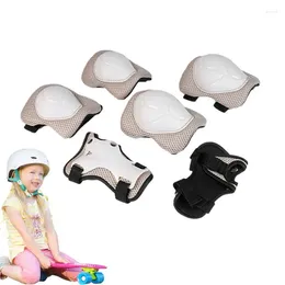 Knee Pads 6Pcs/Set Kids Safety Elbow Wrist Guards Protective Gear Set For Biking Riding Cycling Scooter Skateboard