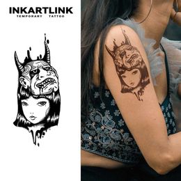 Tattoo Transfer Female Bodhisattva temporary tattoo sticker waterproof magic tattoo lasts to 15 days fake tattoo semi permanent tattoo 240427