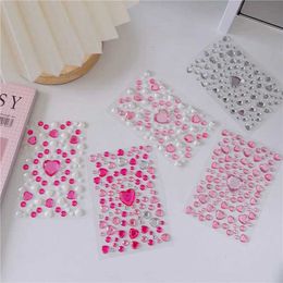 Tattoo Transfer New Stickers On The Face Rhinestone Makeup Bright Face Art Sticker Childrens Temporary Tattoo Rhinestone For Face Makeup 240426