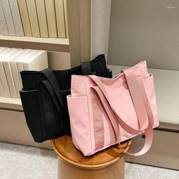Totes Japanese Style Simple Tote Bag Women Large Capacity Nylon Shoulder For Handbags And Purses Ladies Hand Mommy Bolso