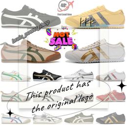 Japanese Mexico Lifestyle Sneakers Women Men Designers Running Shoes Black White Blue Yellow Beige Fashion Trainers Loafer Onitsukas Tiger Shoes 145