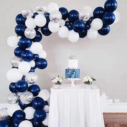 Party Decoration 73pcs/lot Navy Blue Balloons Confetti Latex Balloon Arch Garland Kit Baby Shower Birthday Wedding Air Globos