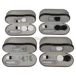 Contact Lens Accessories Handmade Creative Dual Use Glasses Case Double Layer Box Multi-purpose Contact Lens Boxes For Men Women Unisex d240426