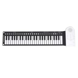 49 Keys Digital Keyboard Flexible Roll Up Piano Loud Speaker Electronic Hand Roll Piano Keyboard Instrument Gift for Music Lover