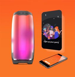 Pulse 4 Wireless Bluetooth Speaker 4Colors with Colourful LED Light Pulse4 Speakers in Retail Package8662755