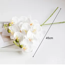 Decorative Flowers Great Fake Flower Vibrant Colour Fine Texture Unique Phalaenopsis Wedding Centrepiece Decor