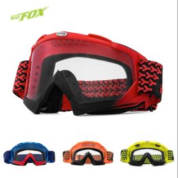 Eyewear BATFOX Motocross Glasses Adjustable Motorcycle Goggles Dustproof Offroad Full Face Protective Motorbike Skiing Goggles