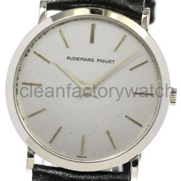 Piquet Mechanical Watches Audemar Luxury Apsf Royals Oaks Wristwatch Audemarrsp WristWatch K18wg Silver Dial Hand Winding Men's Watch_746798
