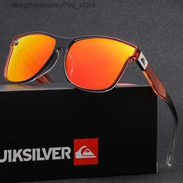 Sunglasses QS809 Mens Luxury Brand Outdoor Driving Sunglasses Mens Retro Square Sports Goggles Shadow UV400 Oculos Q240426