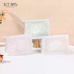 Spring And Summer Small Fresh Travel Makeup Bag Portable Large Capacity Environmentally Friendly Thickened Eva Flocked Small Flower Toiletry