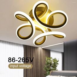 Wall Lamp Nordic Luxury Chandelier 3 Color Switch Aluminum/Copper LED Pendant Light Modern Geometric Figure Ceiling Floral Shape