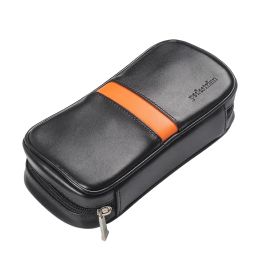 Portable Leather Smoking Pipe Bag Cigarette Holder, Smoking Paper Holder Case Wallet Bag Tobacco pipe Pouch Paper Tips Holder Wallet Bags Rolling Tool