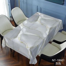 Table Cloth 30028 Non Slip Nordic Minimalist PVC Tablecloth Waterproof And Oil Resistant Ins Tea Yarn Fabric