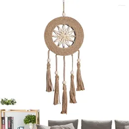 Decorative Figurines Dream Catcher Wall Decor Tassel Bohemian Hand-Woven Room Boho Gifts For Girl