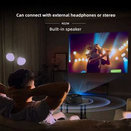 Projectors YT200 LED Mobile Video Mini Projector Home Theater Media Player Kids Gift Cinema Wired Same Screen Projector For IOS Android