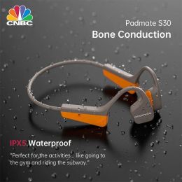 Headphones Legit Padmate S30 Bone Conduction OpenEar Sport Earbuds IPX5 Waterproof Long Battery Life Bluetooth 5.0 Headsets Lightweight