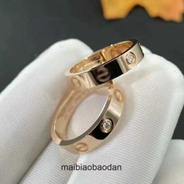 High End Jewellery rings for Carter womens Love Full Sky Couple Narrow Mens and Rose Gold Wide Original 1:1 With Real Logo