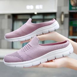 Casual Shoes Women Vulcanised Sneakers Platform Solid Colour Flats Ladies Breathable Wedges Walking Zapatillas Mujer