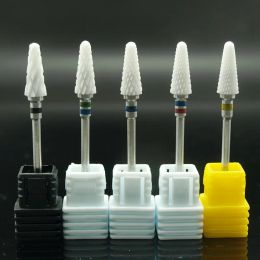 Bits EasyNail 1pcs Mill Ceramic Nail Drill Bits For Electric Manicure Machines Pedicure Nail Art Salon Polish Tools M0610