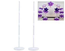 2pcs Balloon Column Stand Kits Arch Stand with Frame Base and Pole for Wedding Birthday Festival Party Decoration T2001042068202