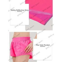 Lulumon Yoga Pants Sport Shorts Yoga Pants Hotly Hot 4 Short Pants Girls Running Elastic Pants Sportswear Pockets Hotty Hot Shorts 816 359