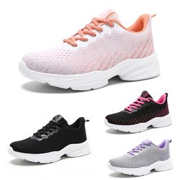 Free Shipping Men Women Running Shoes Low Soft Lace-Up Breathable Black Pink Orange Purple Mens Trainers Sport Sneakers GAI