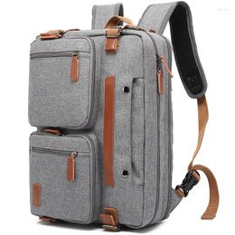 Backpack Chikage Multi-functional Man's Wear-resistant Student Schoolbag Large Capacity Business Handbag Portable Computer Bag