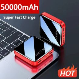 Chargers Mini Power Bank 50000mAh Portable Super Fast Charger External Battery Pack For Xiaomi iPhone Samsung Poverbank Digital Display