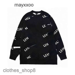 balencgs Designers Sweaters Brand Thickened Double Layer Printed Letter Knitted Street Coat 9d2k 432V