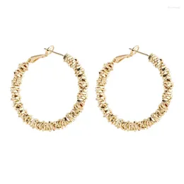 Hoop Earrings Big Circle European And American Style Ear Studs Korean High Quality Temperament Wholesale 925 Silver Needle