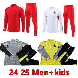 24 25 Flamengo Jacket Tracksuit Soccer Jerseys PEDRO DE ARRASCAETA 23 24 Flamengo Training suit football kits kids GABRIEL chandal futbol THIAGO Football Shirts